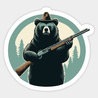 Bear Forest Ranger Sticker